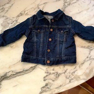 Baby Icon Jersey-Lined Denim Jacket